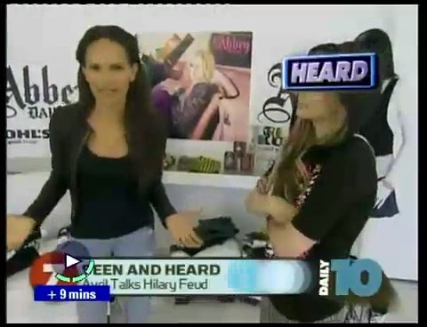 bscap0010 - Avril on Daily - Avril talks about Hillary - Captures by me