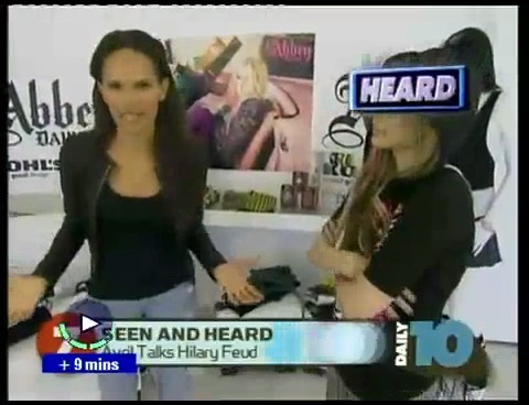 bscap0011 - Avril on Daily - Avril talks about Hillary - Captures by me