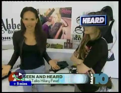 bscap0014 - Avril on Daily - Avril talks about Hillary - Captures by me