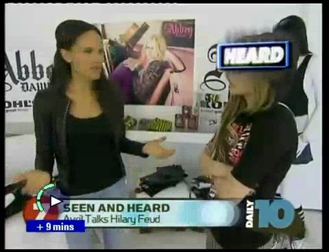 bscap0019 - Avril on Daily - Avril talks about Hillary - Captures by me