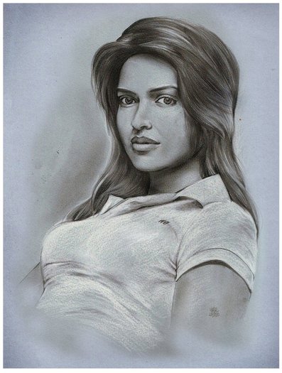 Deepika_by_V_IMAgine_L[1] - Deepika portret desenat