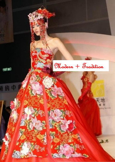 modern_chinese_red - Costume traditionale chinezesti