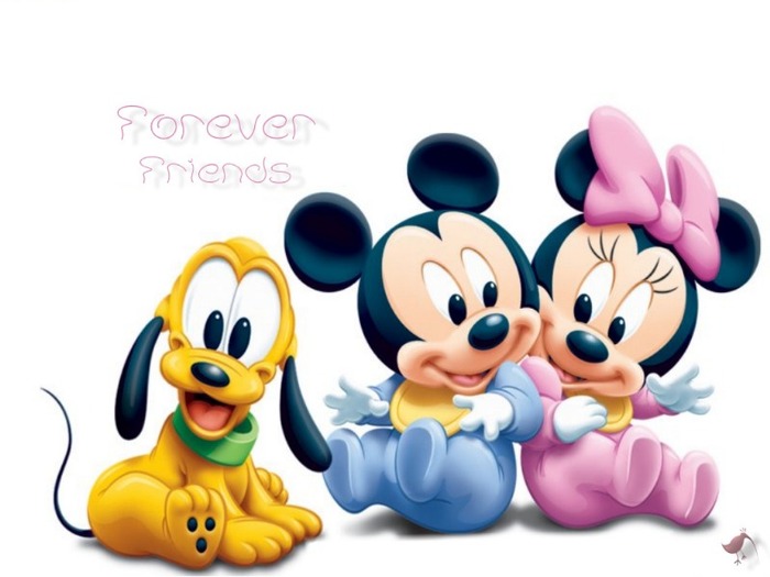 Mickye Mouse,Minnie si Pluto