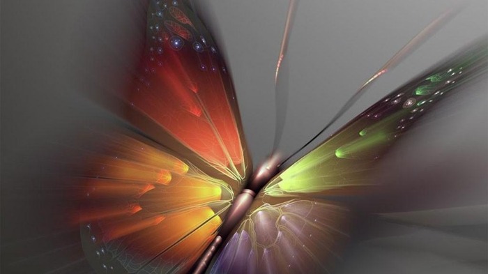 happy butterfly - abstract