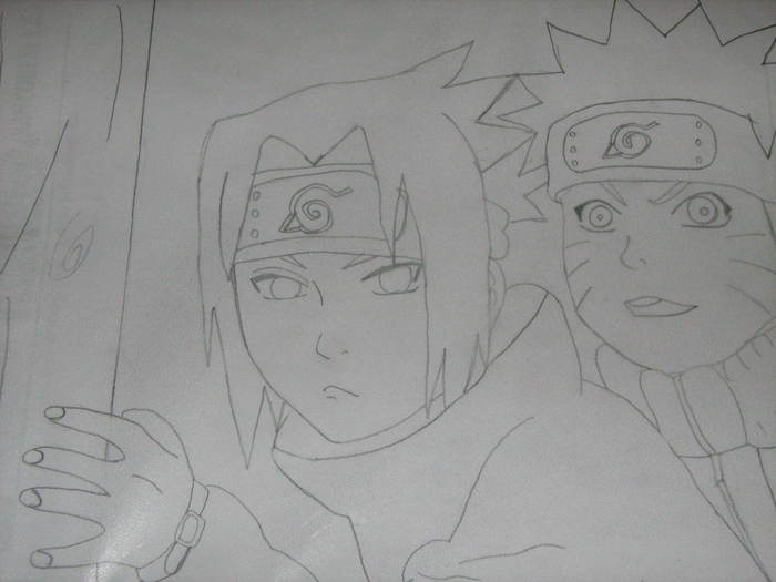 Desen Sasuke si Naruto - Desenele mele - SaninFifthHokage