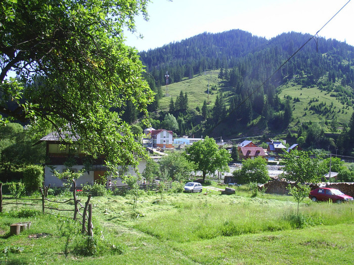 SANDEL VOINEASA-curtea; partea de jos a curtii+casa proprietarilor
