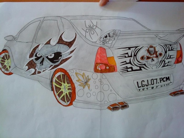 dacia logan; aici poti vedea cele mai traznite tatuaje pe care le poti puen pe o masina de genul asta :)):)):)):)
