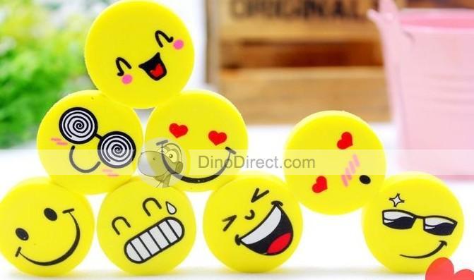 Cute-Boys-Girls-Party-Toys-Face-Pattern-Eraser-4Pcs_1 - radiere