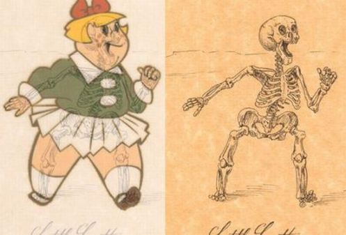 anatomie-personaje-desene-animate-schelet-4 - anatomie personaje desene animate