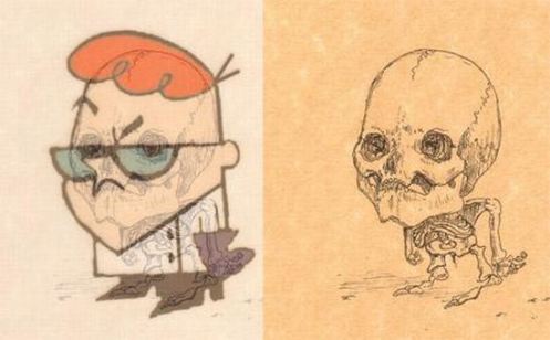 anatomie-personaje-desene-animate-schelet-8 - anatomie personaje desene animate