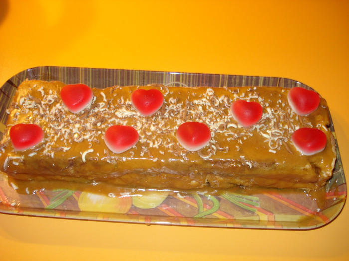 CHEC CU GLAZURA DE CARAMEL