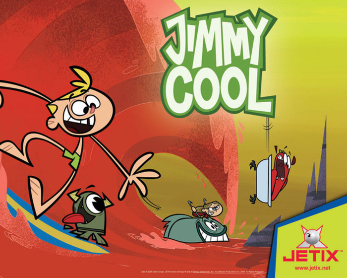 Jimmy Cool,catelul lui,rechini,monstrii si  cel din cada este fiul primarului am uitat numele - Xx Cartoon Pictures