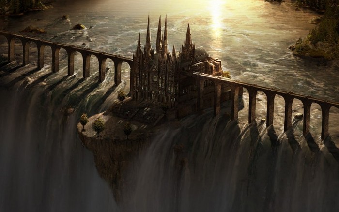 waterfall_castle_matte_art_by_fstarno_new1 - Fantasy1