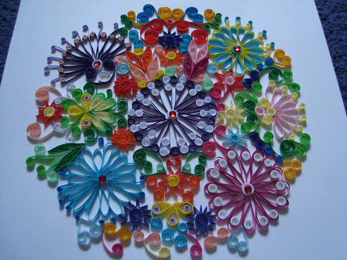 2 - tehnica rularii hartiei -  quilling