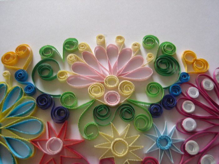  - tehnica rularii hartiei -  quilling