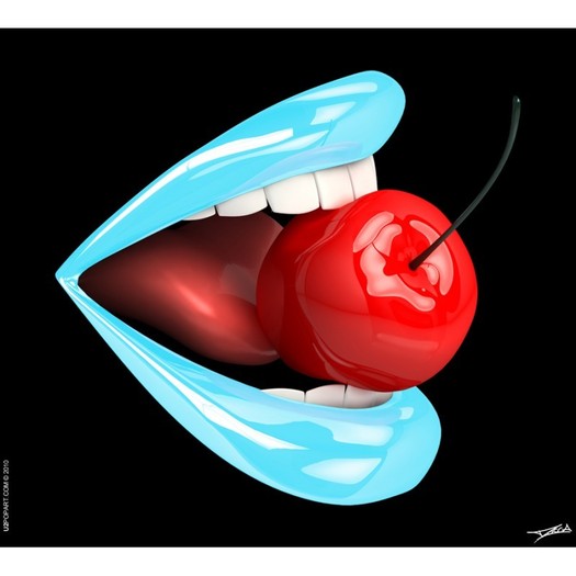 glamour-lips-cherry-turquoise-blue - Buze2