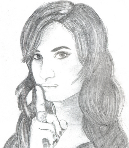 Drawing-Of-Demi-Lovato-selena-gomez-and-demi-lovato-13086411-435-500