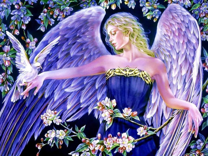 Purple-Angel-angels-8047984-1024-768 - Angels Art