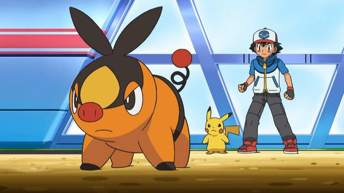 Pokabu, Ash and Pikachu