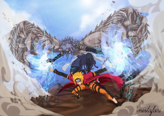 Naruto and sasuke monster