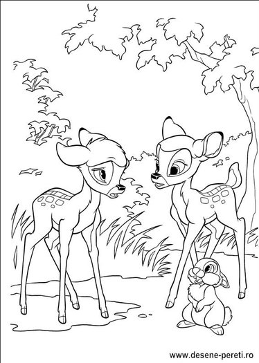 Bambi 2 desene de colorat 4
