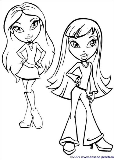 Bratz desene de colorat 3 - x - Buna