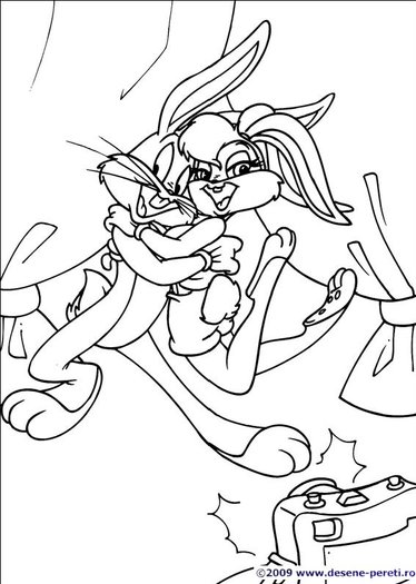 Bugs Bunny desene de colorat 2 - x - Buna