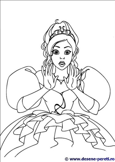 Frumoasa adormita desene de colorat 1