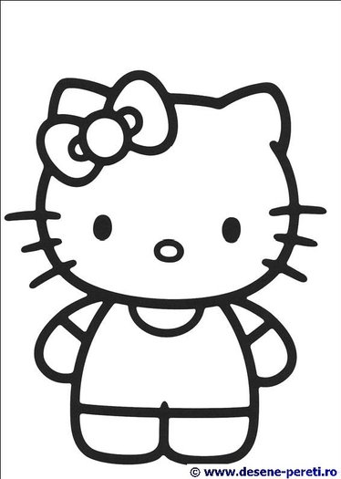 Hello Kitty desene de colorat 4