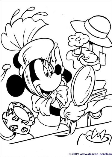 Minnie desene de colorat 1