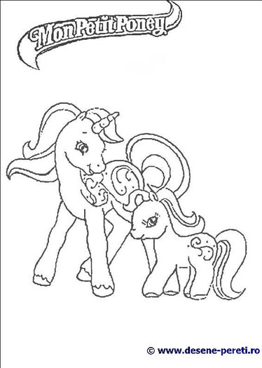 My little pony desene de colorat 1