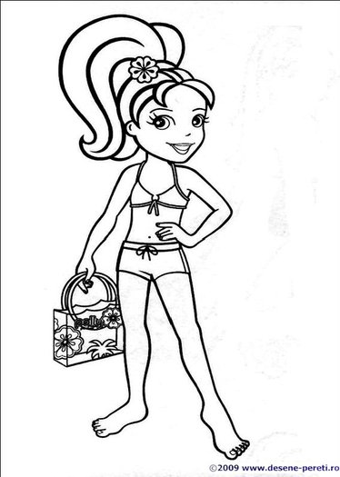 Polly pocket desene de colorat 2