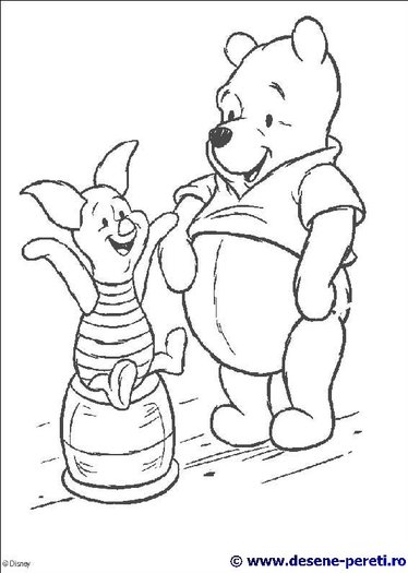 Winnie the pooh desene de colorat 2