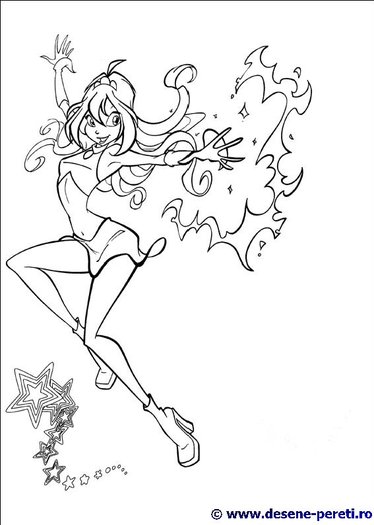 Winx club desene de colorat 2 - x - Buna