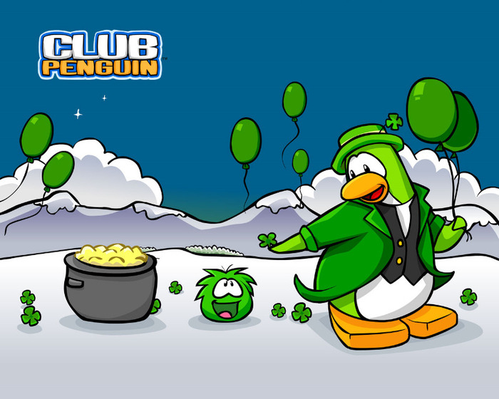 stpatricksdaywallpaper - Club Penguin