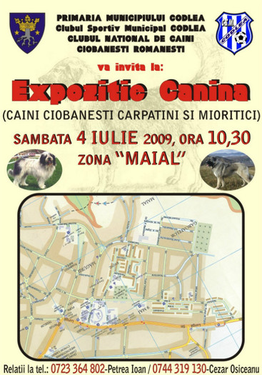 Afisul expozitiei - Codlea 2009