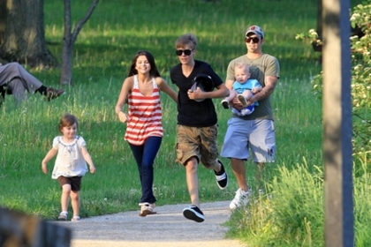  - 2011 At The Park In Stratford With Selena And His Family June 1st