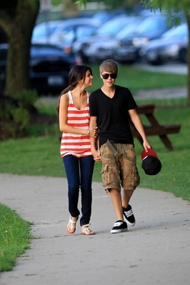  - 2011 At The Park In Stratford With Selena And His Family June 1st