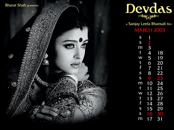 3. MARTIE - DEVDAS-CALENDAR 2002