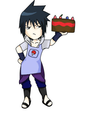 Sasuke_Cake_by_SasukeDemon - Who wants cake but hurry