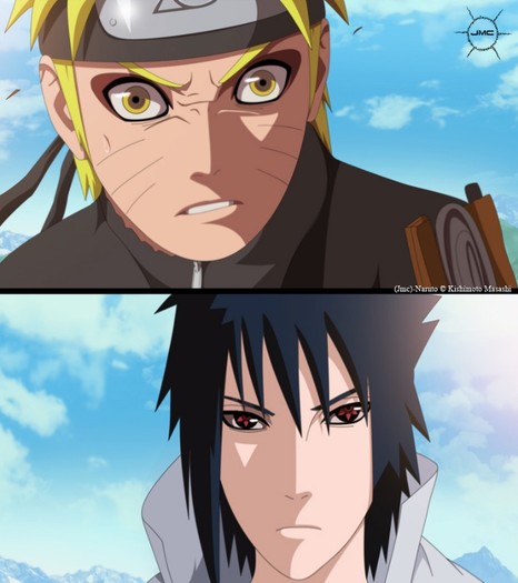 _Naruto_and_Sasuke__by_JManuelC - NARUTO VS SASUKE