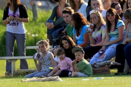 - 2011 Watching Justin Bieber Soccer Game In Stratford Ontario June 3