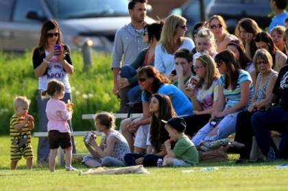 \ - 2011 Watching Justin Bieber Soccer Game In Stratford Ontario June 3