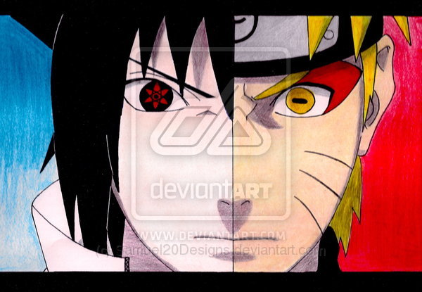 NARUTO_IN_SAGE_MODE_AND_SAZUKE_by_Samuel20Designs - naruto sage