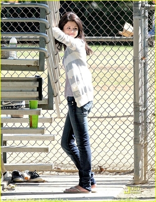 normal_selenafan04 - Playing baseball game at a local park in LA