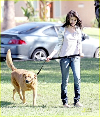 normal_selenafan07 - Playing baseball game at a local park in LA