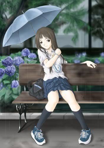 in_the_rain - ANIME  - Rain