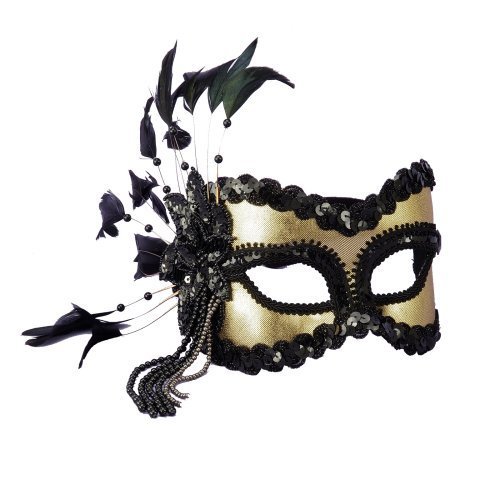 20836-black-and-gold-carnival-mask - Mask