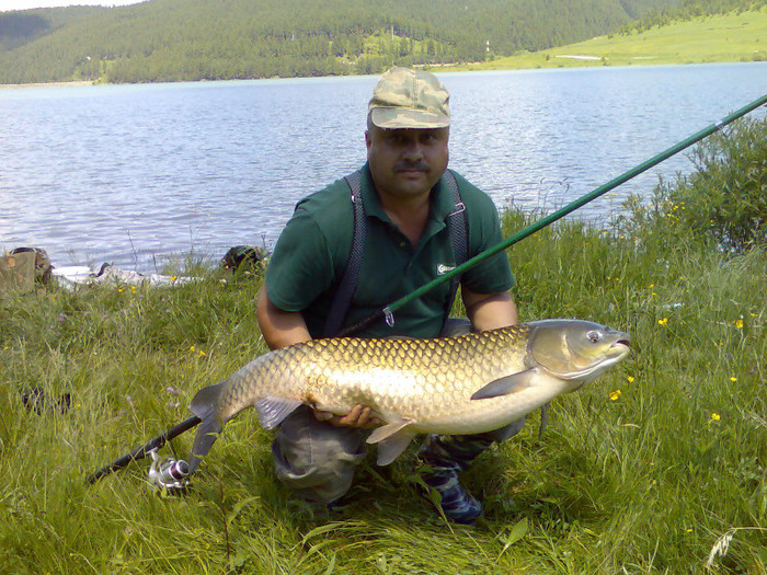 La lacul Frumoasa cu amurul de 16,5 kg - LA PESCUIT