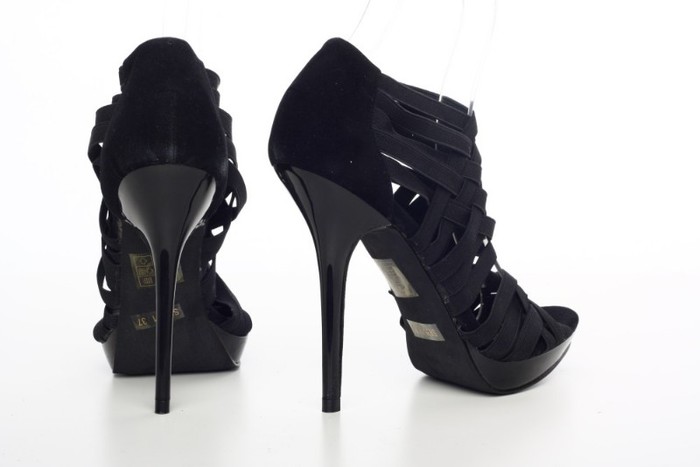 sandale-negre-statement-heels-7223 - Incaltaminte-sandale pantofi